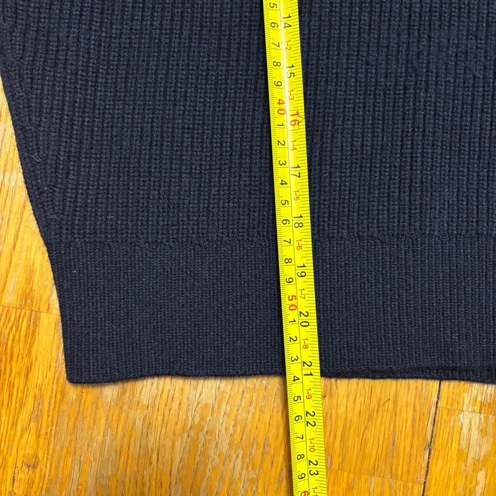 COS Navy Zip-Front Ribbed Sweater - Picture 10 of 10